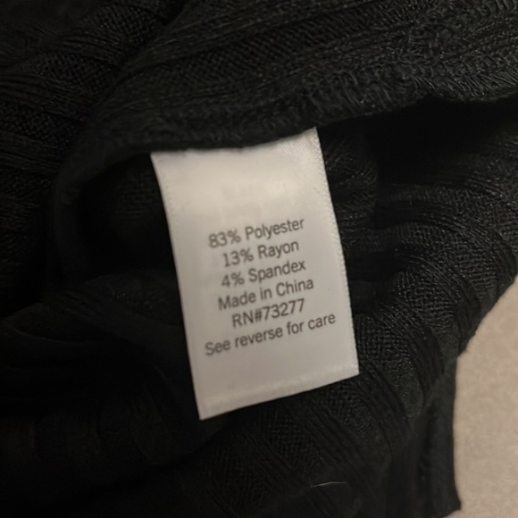 Nine West sleeveless black ribbed dress, medium - Picture 9 of 15
